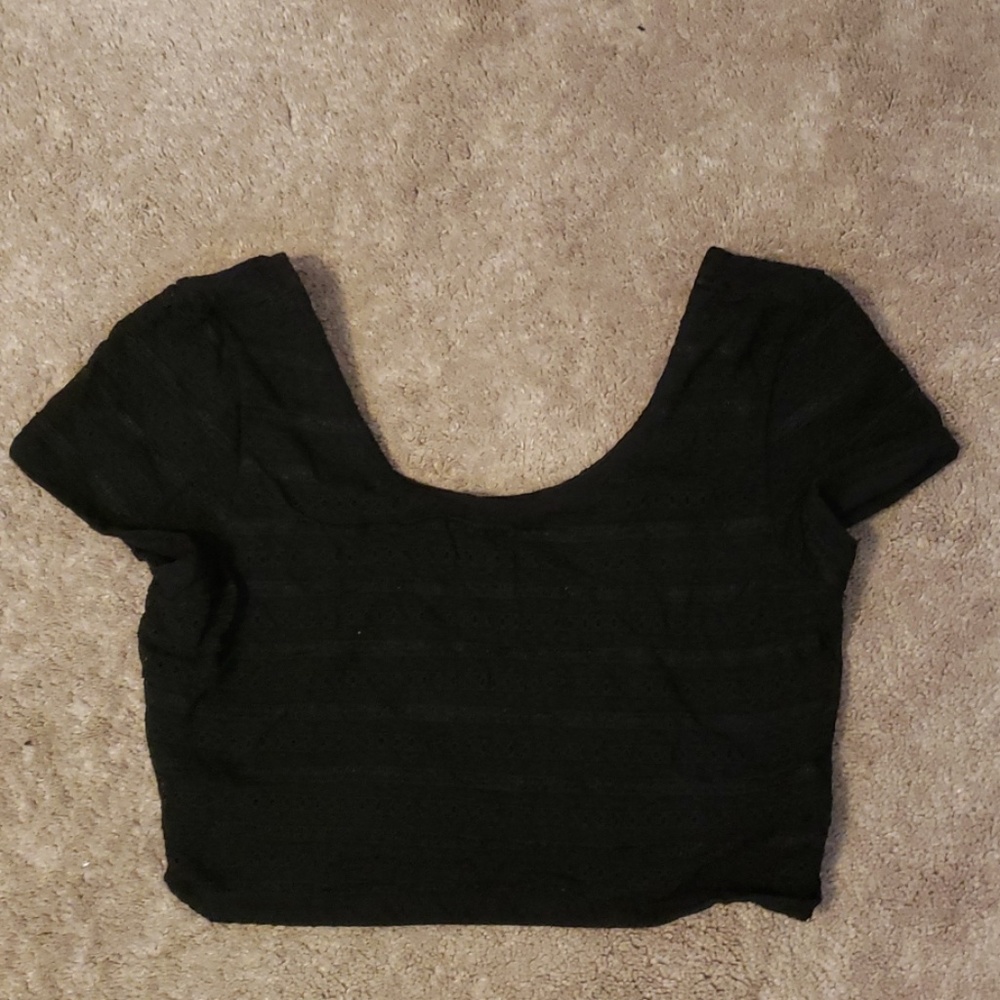Black crop top